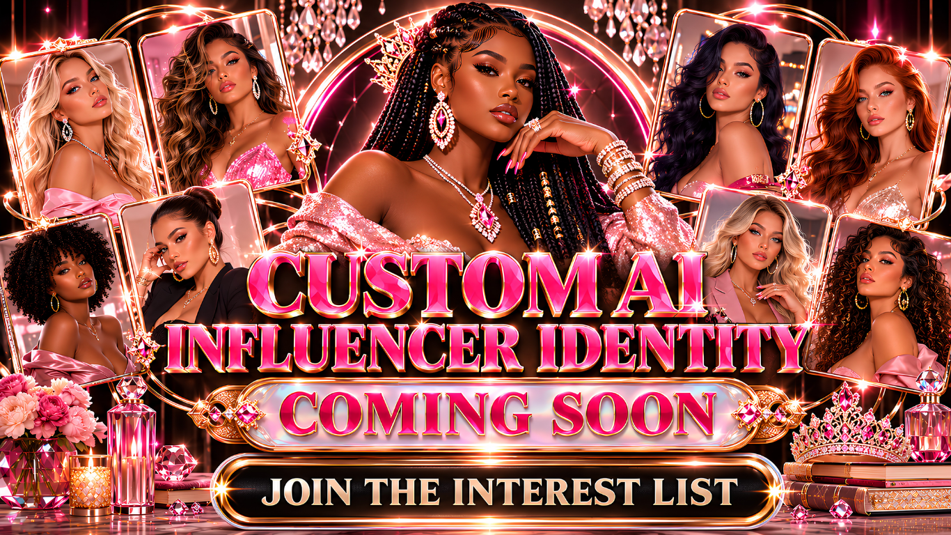 Custom AI Influencer Identity — Coming Soon — Join the Interest List